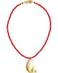 Smilla Brav - Shell Necklace Sienna - Lyst