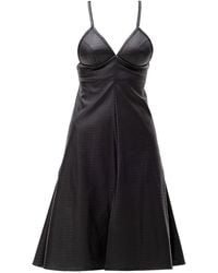 Maison Bogomil - Strappy Faux Leather Midi Dress - Lyst