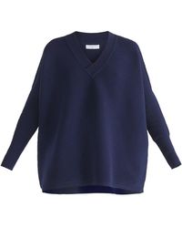 Paisie - V-Neck Ribbed Jumper - Lyst