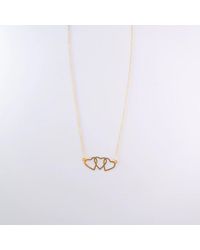 Saras Fine Jewellery - Del Hearts Necklace - Lyst