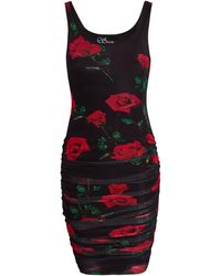 Sarvin - Ruched Sleeveless Bodycon Dress - Lyst