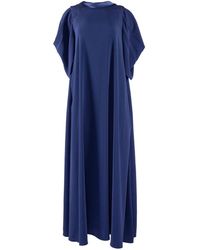 Monessa Joan - Full Length Trapeze Dress With Detachable Sleeves - Lyst