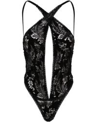 Belle -et-BonBon - Velvet Cherry Bodysuit - Lyst