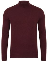 Paul James Knitwear - Extra Fine Merino Wool Mock Turtleneck Shaw Jumper - Lyst