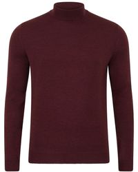 Paul James Knitwear - Extra Fine Merino Wool Mock Turtleneck Shaw Jumper - Lyst