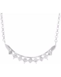 Annabelle Lucilla Jewellery Asura Arc Necklace Silver - Metallic