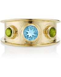 Augustine Jewels - Topaz & Peridot Statement Ring - Lyst