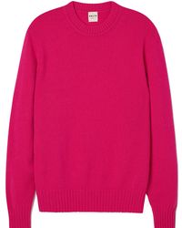 Salts Cashmere - Lofty Knit Crew Neck Sweater - Lyst