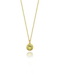 LINYA JEWELLERY - Cosmic Chain Zodiac Necklace Birthstone - Lyst