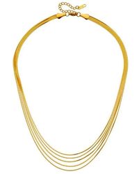 Adriana Pappas Designs - Five Layer Chain Necklace - Lyst