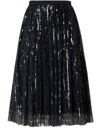 Womens Clothing Skirts Mid-length skirts Rumour London Tulle Fairy Midi Sequined Skirt In Silver in Metallic 