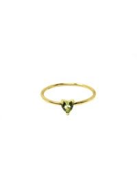 NASI SILVER - Yours Heart Ring- Peridot - Lyst