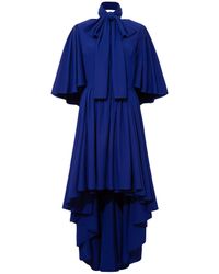 Femponiq - Bow Tie Neck Cape Sleeve Maxi Dress - Lyst