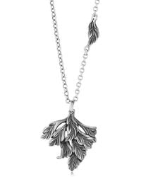 Unaloe - Bahamas Sterling Pendant Necklace For – Elegant Leaf Jewelry - Lyst