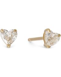 Dolcetto Designs - Lab Grown Diamond Heart Studs - Lyst