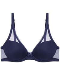 Journelle - Victoire Plunge Bra Midnight - Lyst