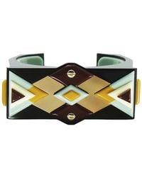 Gissa Bicalho - Handmade Acrylic Bracelet Kuntur/ Mustard - Lyst