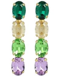 LOTT.gioielli - Neutrals Oval Waterfall Four Stones Earring M - Lyst