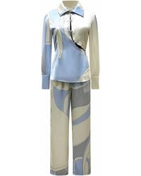 Why Mary - And Cream Retro Pants Suit - Lyst