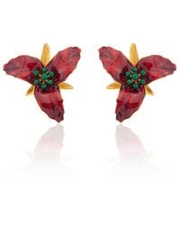 Milou Jewelry - Lily Flower Earrings - Lyst