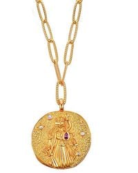 Aurozia - Constellations Libra Double-Sided Coin Necklace - Lyst