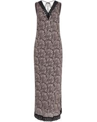 Rose & Nancy - Olivia Print Sparkle Lace Trim Dress - Lyst