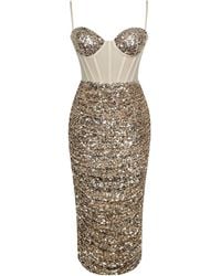 Miss Circle New York - Layla Sequin Corset Dress - Lyst