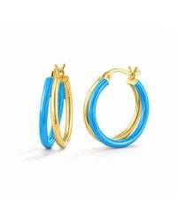 Gold & Honey - Double Hoop Earrings - Lyst