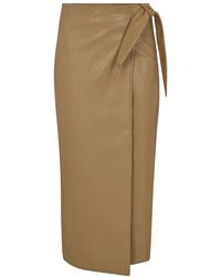 Lily and Lionel - Neutrals Emily Wrap Midi Skirt - Lyst
