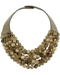 Fairchild Baldwin - Neutrals Bella Two Tone Khaki Necklace - Lyst