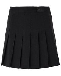 Lita Couture - Wool Blend Mini Skirt - Lyst