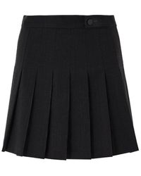 Lita Couture - Wool Blend Mini Skirt - Lyst