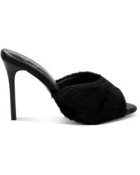 Rag & Co - Lantana Furry Sleek Stiletto Heels - Lyst