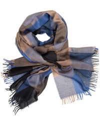 Kinalba - Neutrals Weekender Denim Buffalo Cashmere & Silk Scarf - Lyst