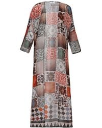 DHARA SHETH DUBAI - Celestial Tesserae Mosaic Print Kimono Dress - Lyst