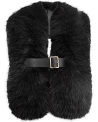 James Lakeland - Buckled Faux Fur Collar - Lyst