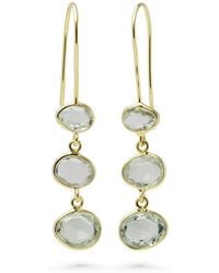 Isla Silver - Vermeil Amethyst Drop Earrings - Lyst