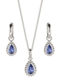Charlotte's Web Jewellery - December Birthstone Sterling Necklace And Earring Set - Lyst