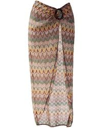 Aulala Paris - Neutrals Rose Blush Broderie Beach Sarong - Lyst