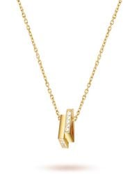 Meulien - Double Mini Triangle Necklace - Lyst