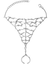 Lucy Quartermaine - Solid Sterling Elements Hand Chain - Lyst