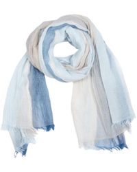 Saachi - Striped Fringed Beach Multi Scarf - Lyst