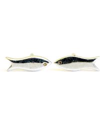 Lime Tree Design - Mini Fish Stud Earrings - Lyst
