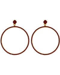 Vickisarge - The Jumbo Hoop Earrings - Lyst