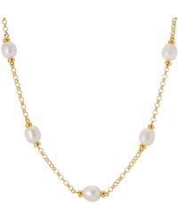 Auree - Courtfield Freshwater Pearl & Vermeil Necklace - Lyst