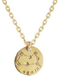 Lily Flo Jewellery - Gemini Diamond Medallion - Lyst