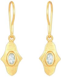 Opium Jewels - Birthstone Hamsa Earrings - Lyst