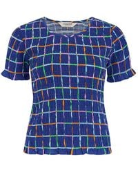 Sugarhill - Orelia Shirred Top, Matchstick Check - Lyst