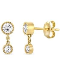 Dinny Hall - Lab-Grown Diamond Double Diamond Stud - Lyst