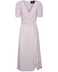 SVETA Milano - Berkeley Polka-Dot Silk Dress - Lyst
